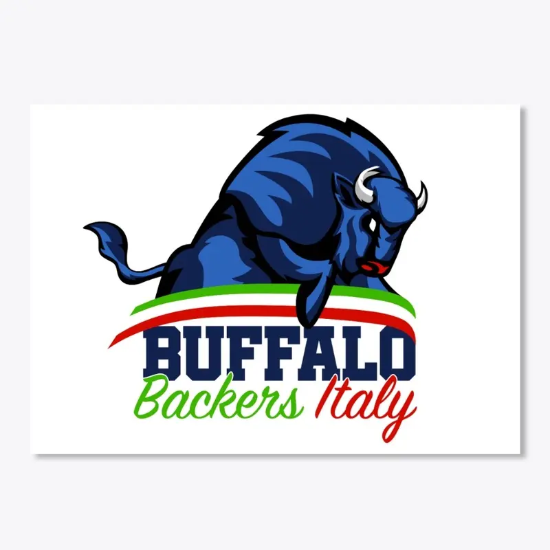 Buffalo Backers Italy Sticker logo