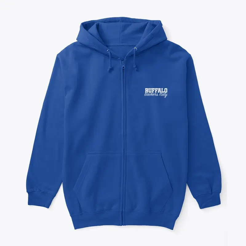 Buffalo Backers Italy Unisex Zip Hoodie