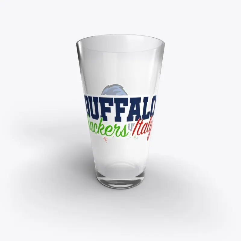 Buffalo Backers Italy Pint Glass