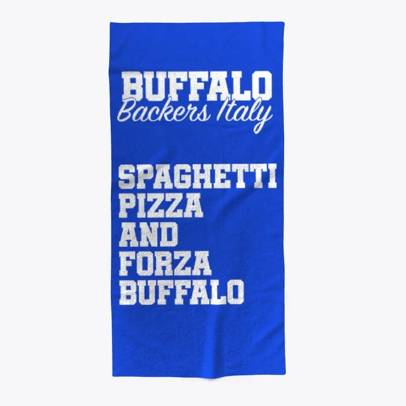 Buffalo Backers Italy Beach Towel